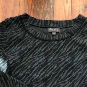 Cute gray tiger print dress from Apropos